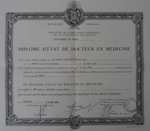 diplome ophtalmologie